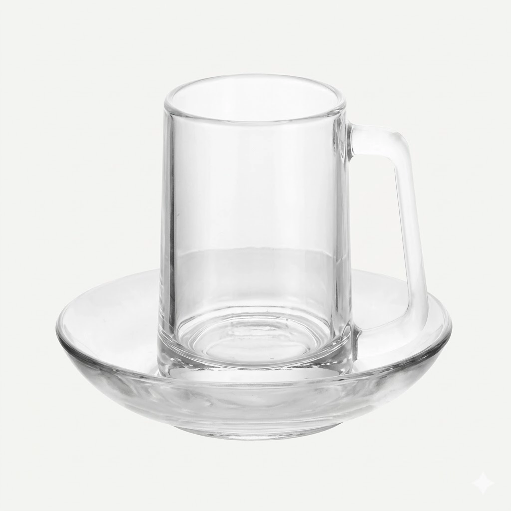 طقم أكواب زجاج